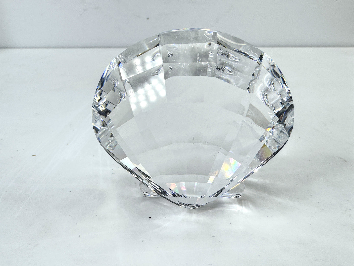 Vintage Swarovski crystal scallop shell 2006 SCS renewal gift original box S312