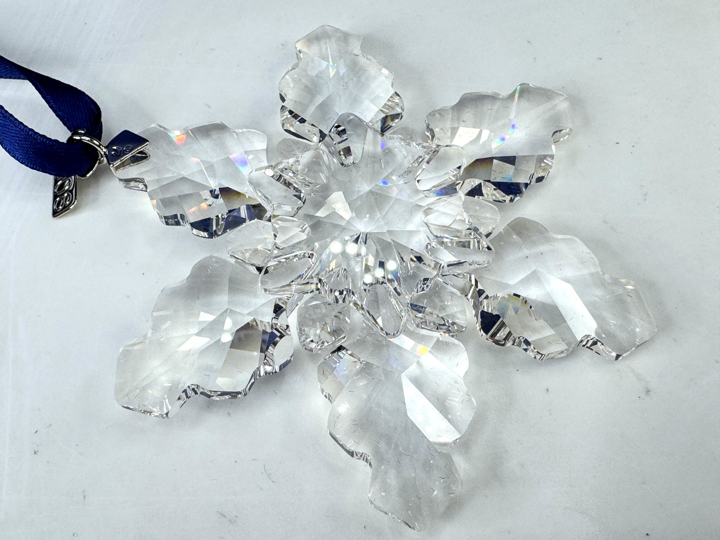 Vintage Swarovski 2008 Annual Snowflake Crystal Christmas Ornament Boxed S313