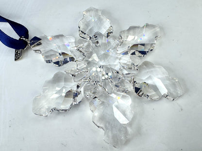Vintage Swarovski 2008 Annual Snowflake Crystal Christmas Ornament Boxed S313