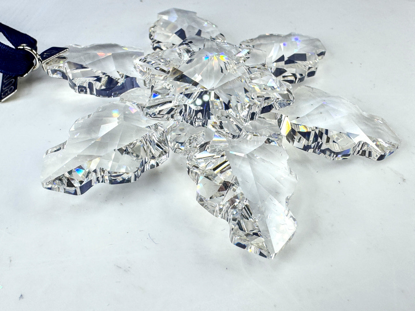 Vintage Swarovski 2008 Annual Snowflake Crystal Christmas Ornament Boxed S313
