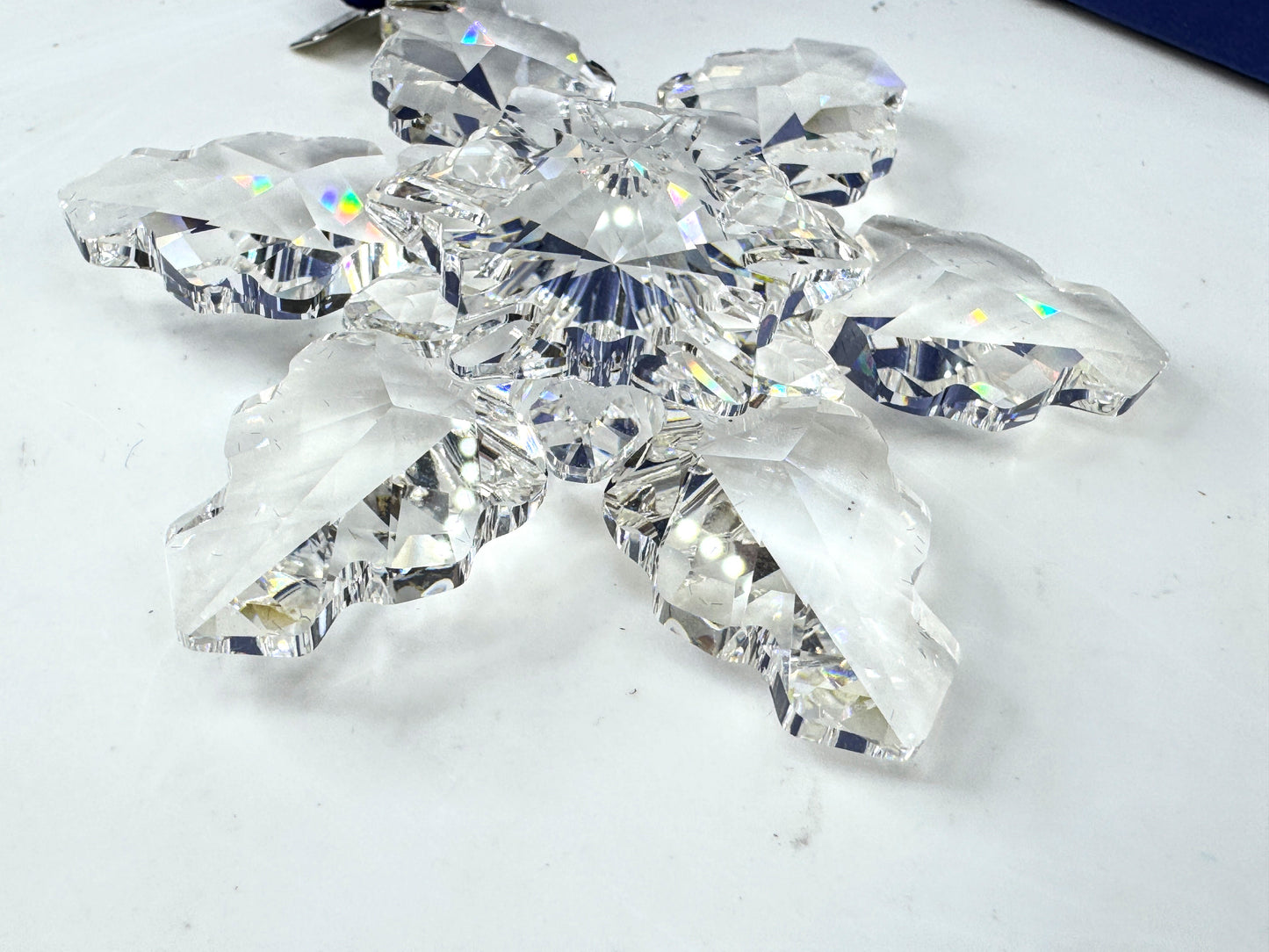 Vintage Swarovski 2008 Annual Snowflake Crystal Christmas Ornament Boxed S313