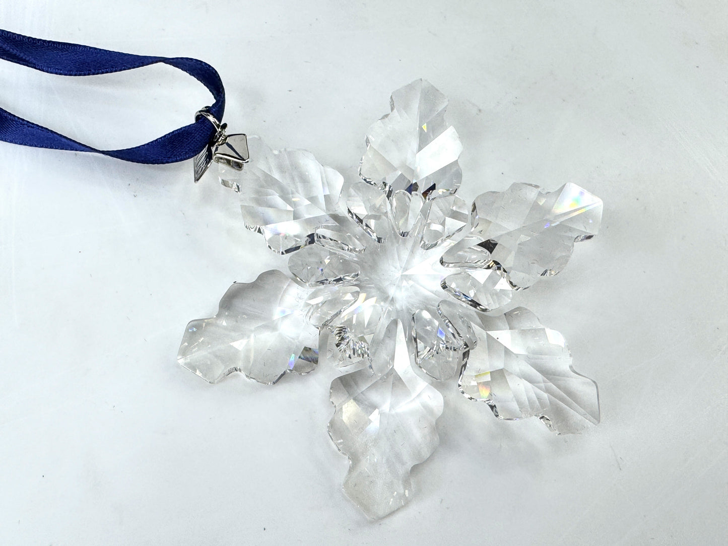 Vintage Swarovski 2008 Annual Snowflake Crystal Christmas Ornament Boxed S313