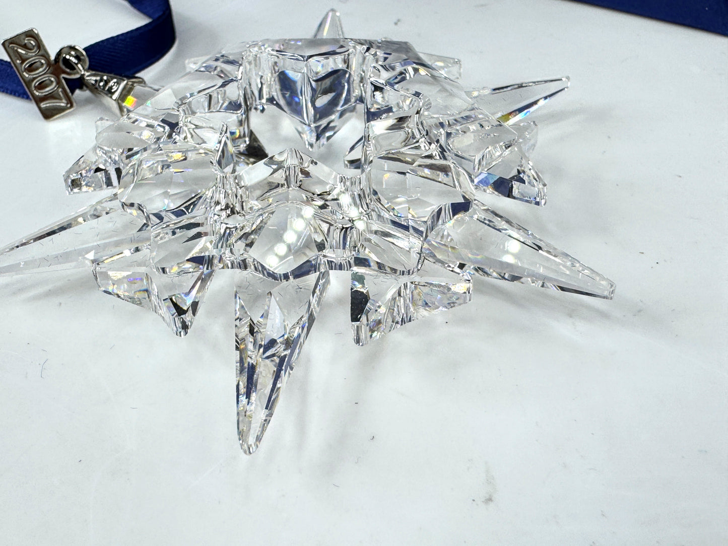Vintage Swarovski 2007 Annual Star Crystal Christmas Ornament Boxed S313