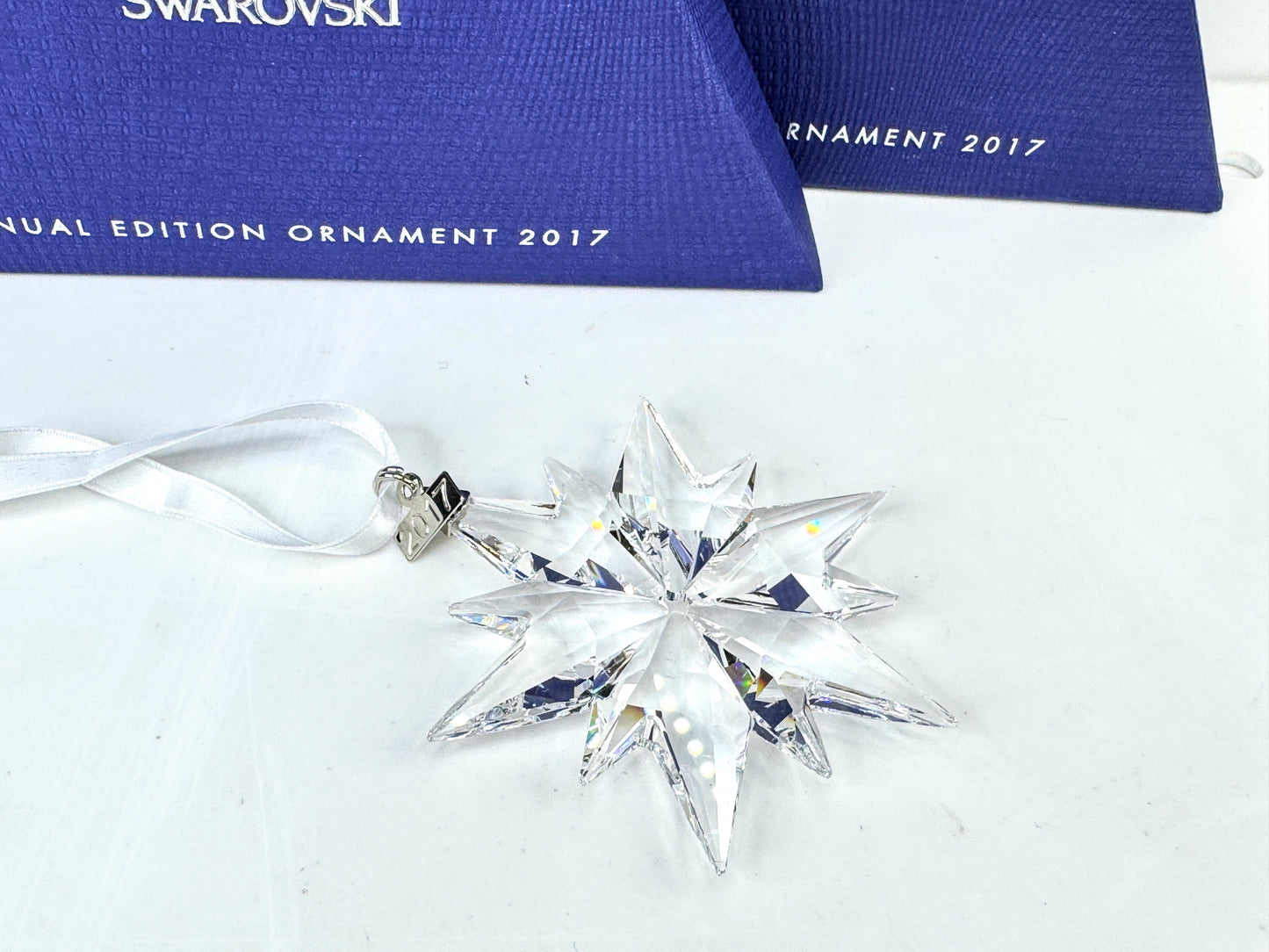 Vintage Swarovski Crystal Annual Edition 2017 Star Christmas Tree Ornament S315