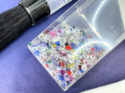 Vintage Swarovski crystal cleaning kit gloves brush cloth display crystals S317