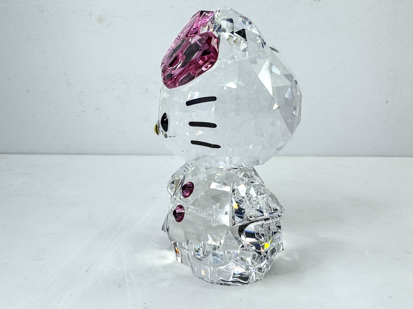 Swarovski Hello Kitty Pink Bow Crystal Figurine Retired Mint in box S318