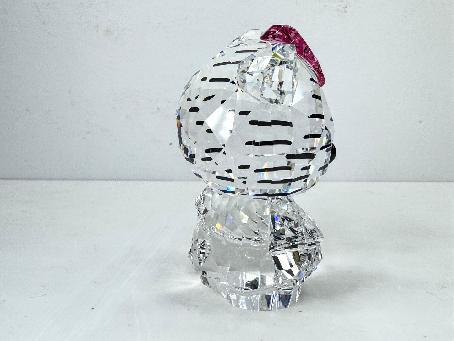 Swarovski Hello Kitty Pink Bow Crystal Figurine Retired Mint in box S318