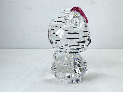 Swarovski Hello Kitty Pink Bow Crystal Figurine Retired Mint in box S318
