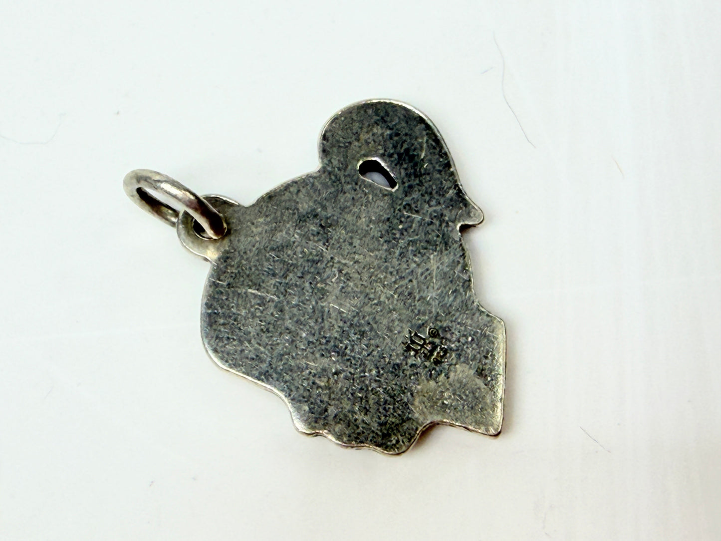 Vintage James Avery Sterling Silver Girl Profile Charm Pendant 3.8g JR1185