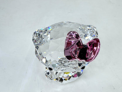 Swarovski Hello Kitty Pink Bow Crystal Figurine Retired Mint in box S318