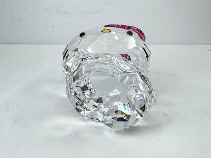 Swarovski Hello Kitty Pink Bow Crystal Figurine Retired Mint in box S318