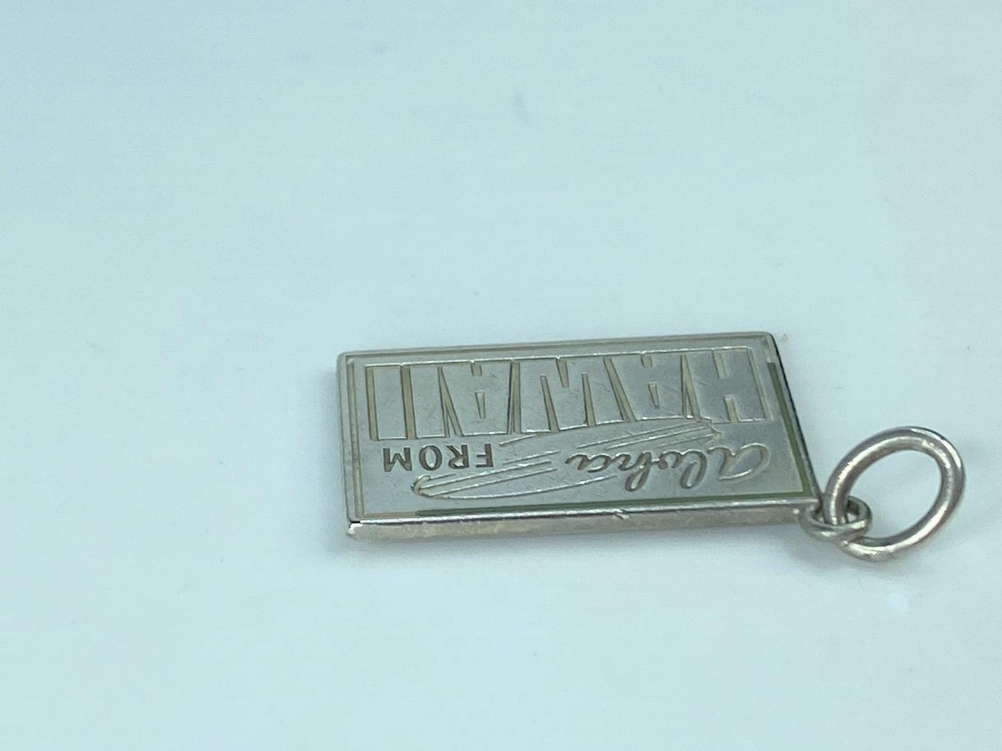 Tiffany and co Sterling Silver Hawaii postcard charm pendant 4g 22mm JR632
