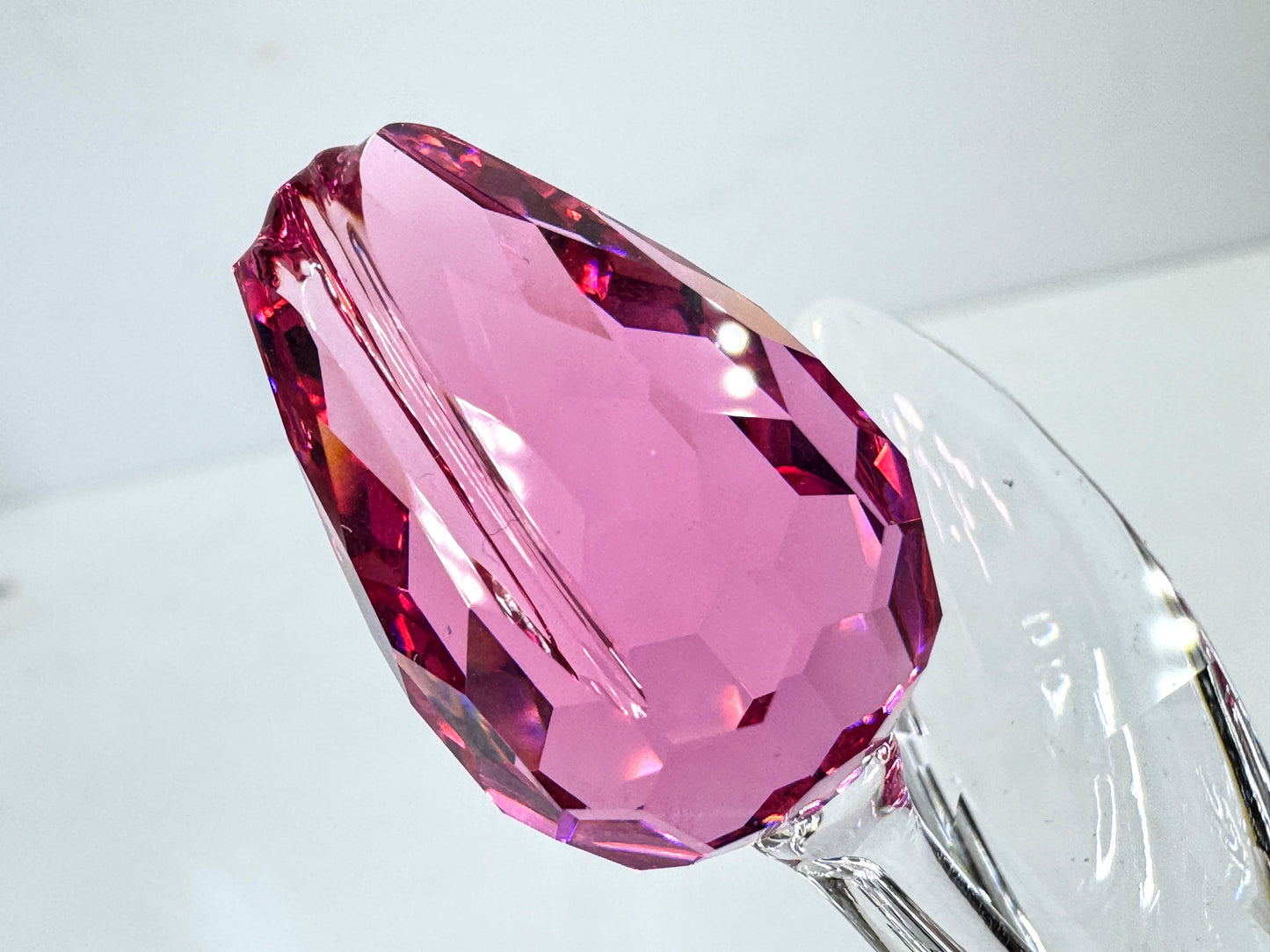 Vintage Swarovski 2004 Pink Tulip Crystal Figurine Retired Rare S319