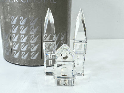 Vintage Swarovski Crystal City Cathedral Figurine 157858 Retired 1990-1994 S322