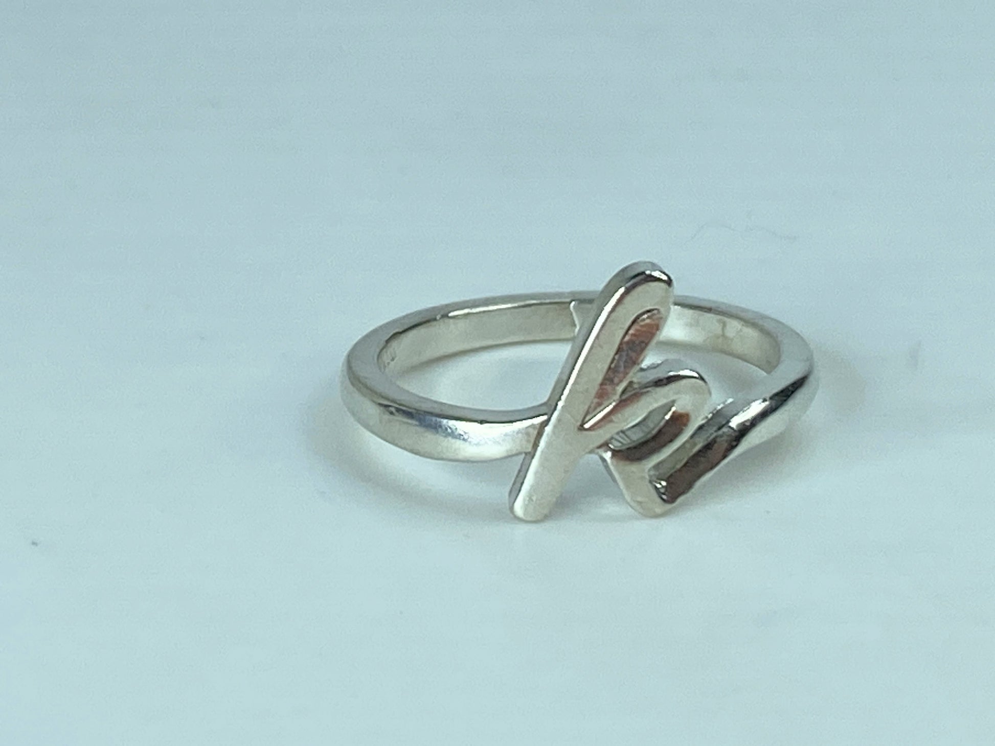 James Avery Sterling Silver Script Initial 'k' size 7.75 3.0g JR639