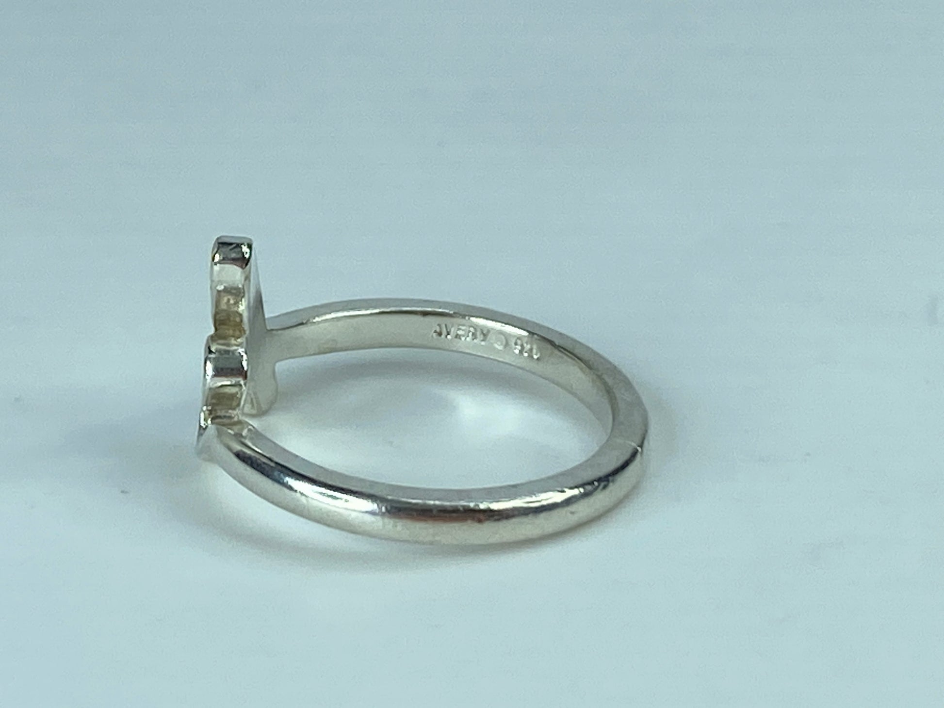 James Avery Sterling Silver Script Initial 'k' size 7.75 3.0g JR639