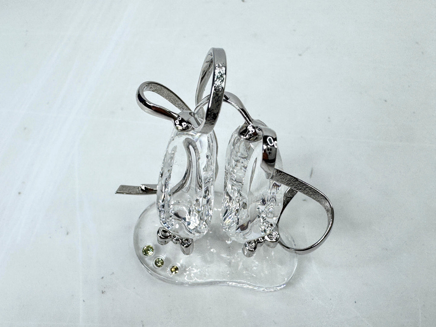 Vintage Swarovski SCS 2004 Anna's Ballet Shoes Crystal Figurine Set 663596 S323