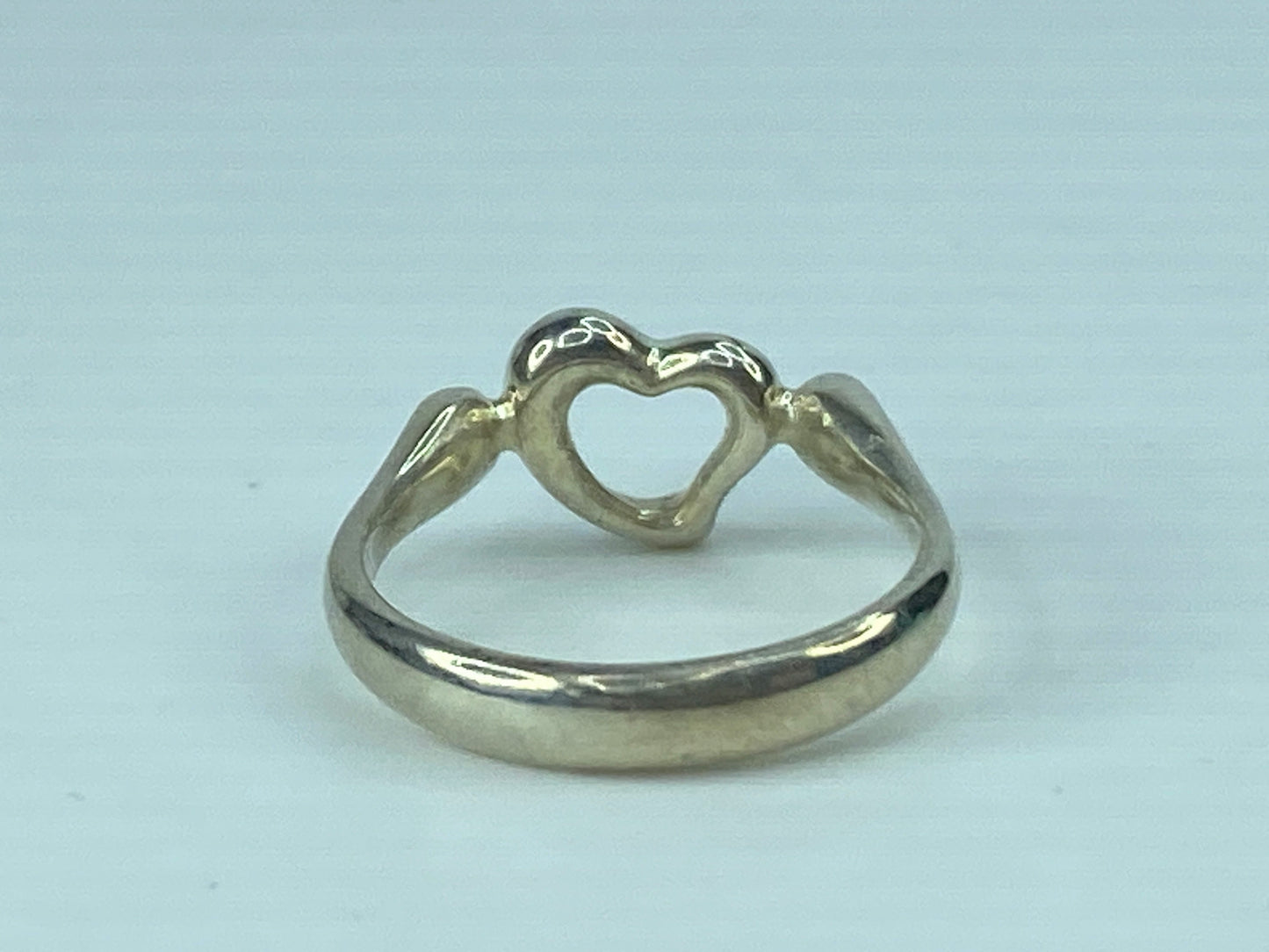 Tiffany & Co. Elsa Peretti sterling 925 Open Heart Ring size 6.5 2.8g JR642