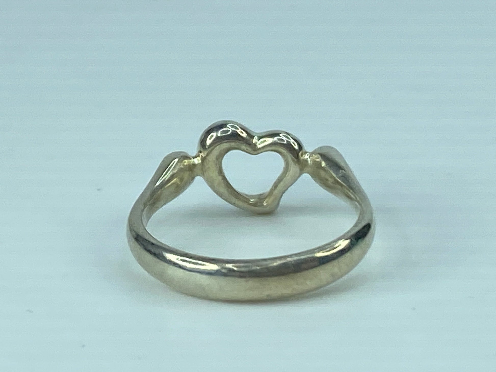 Tiffany & Co. Elsa Peretti sterling 925 Open Heart Ring size 6.5 2.8g JR642