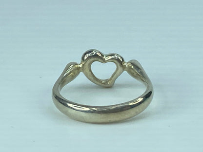 Tiffany & Co. Elsa Peretti sterling 925 Open Heart Ring size 6.5 2.8g JR642