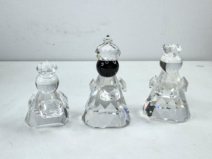 Vintage Swarovski three wise men nativity crystal figurines set 166165 rare S325