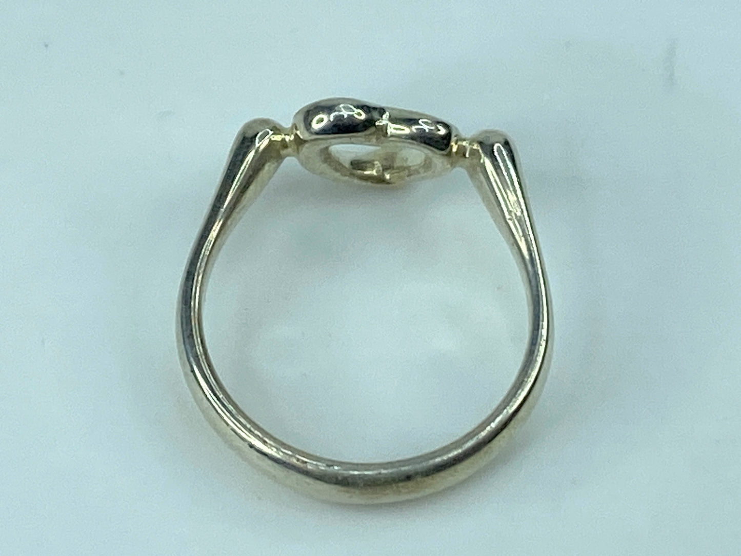 Tiffany & Co. Elsa Peretti sterling 925 Open Heart Ring size 6.5 2.8g JR642