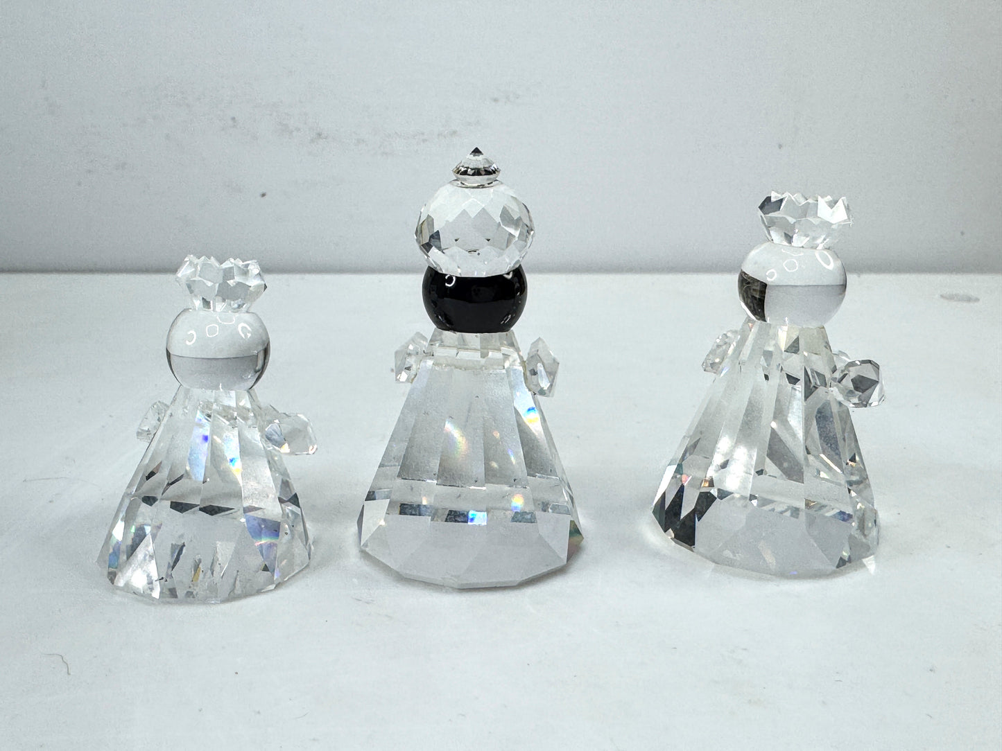 Vintage Swarovski three wise men nativity crystal figurines set 166165 rare S325
