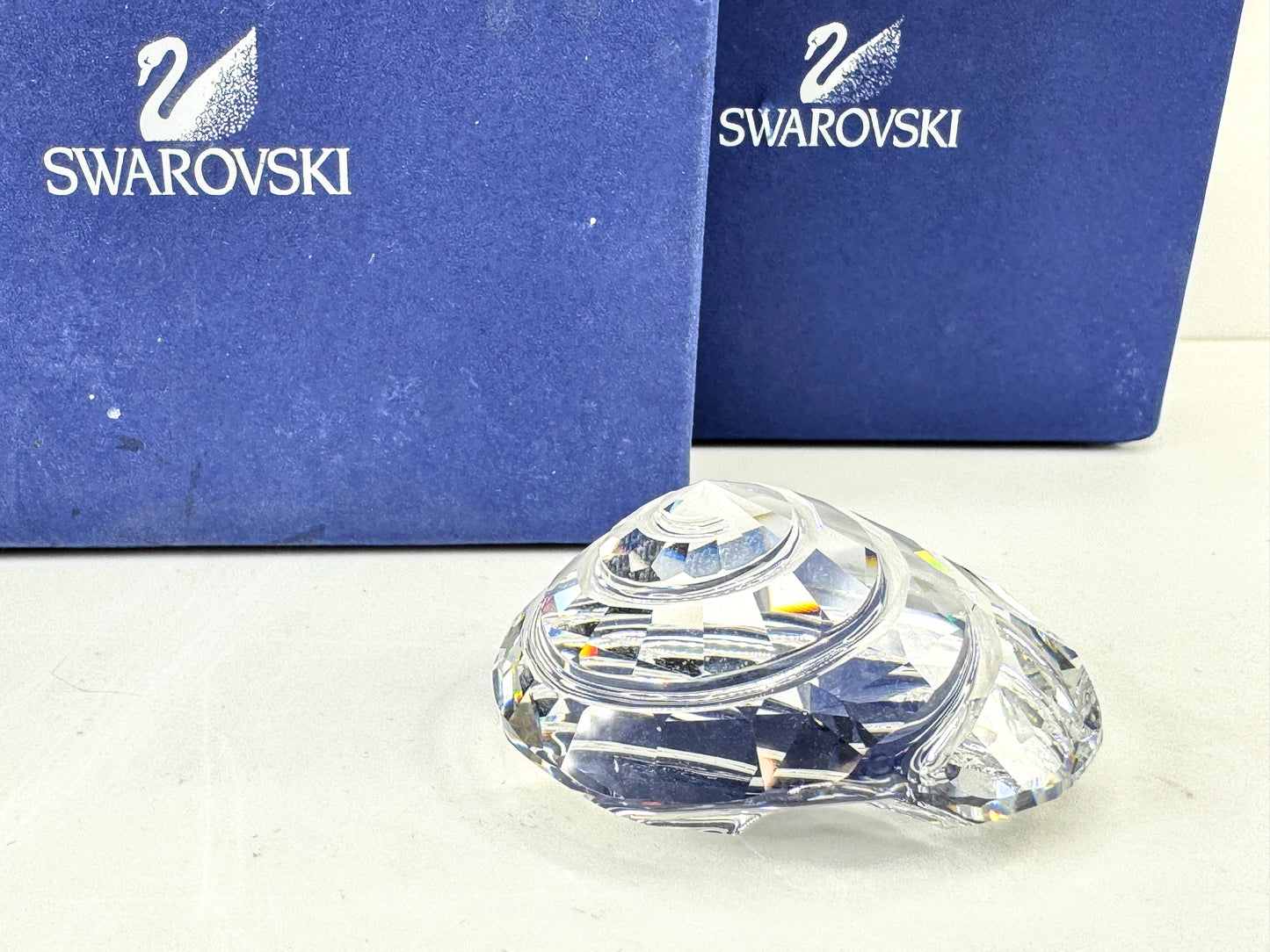 Vintage Swarovski Sea Life Top Shell Crystal Figurine 880693 in Box S328