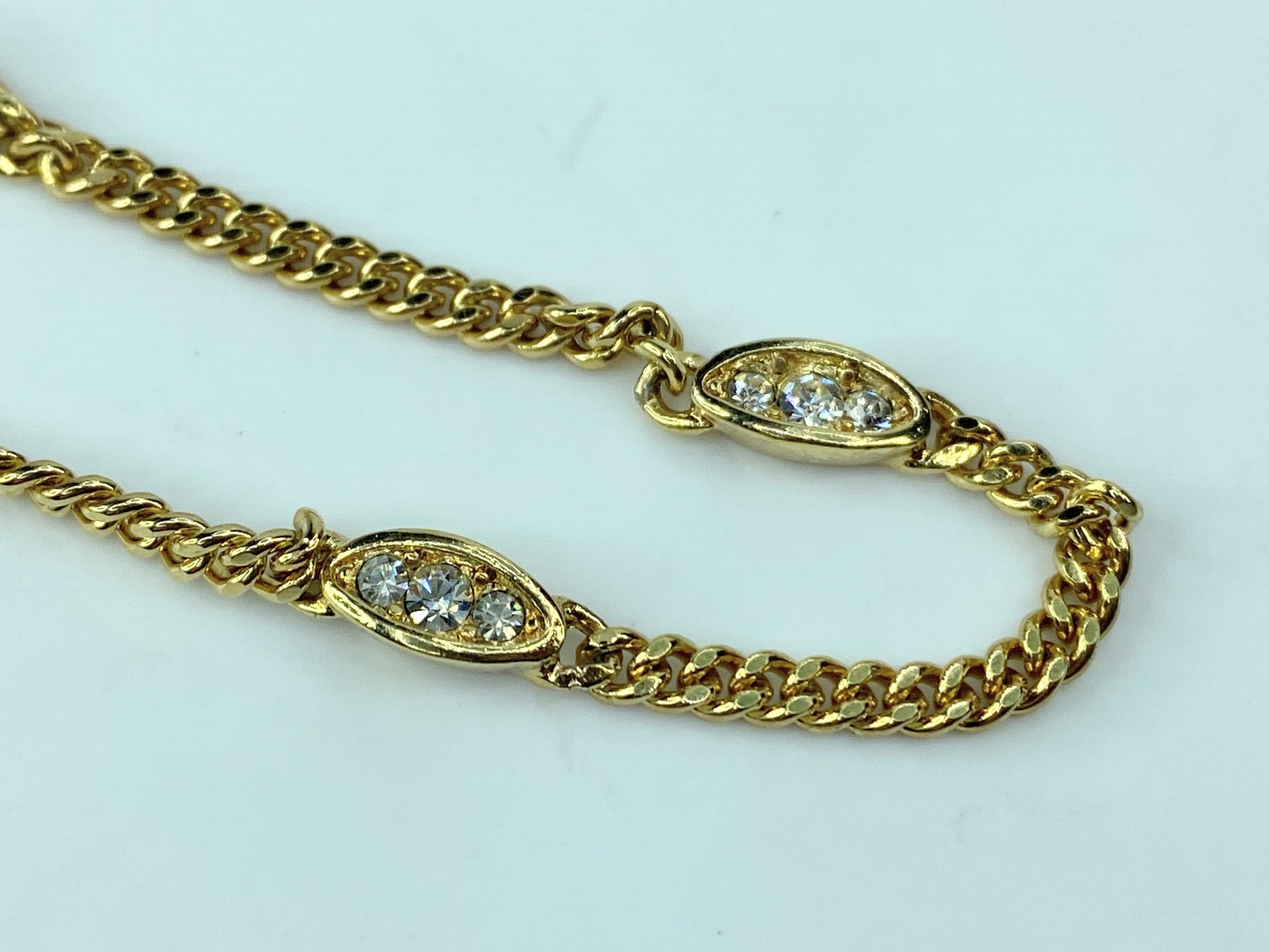 Christian Dior Chain Bracelet metal Gold Authentic GS469