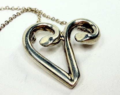Tiffany & Co. Paloma Picasso Zodiac Aries Necklace Sterling Silver 925 JR1202
