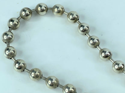 Gucci Sterling Silver Bead Boule Toggle Bracelet 7.5" 15.7 grams JR644