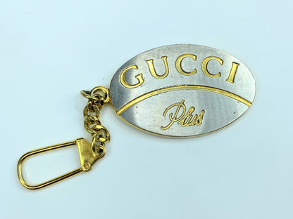 Gucci Vintage Rare Silver Gold Key Ring Mens Accessory GS194