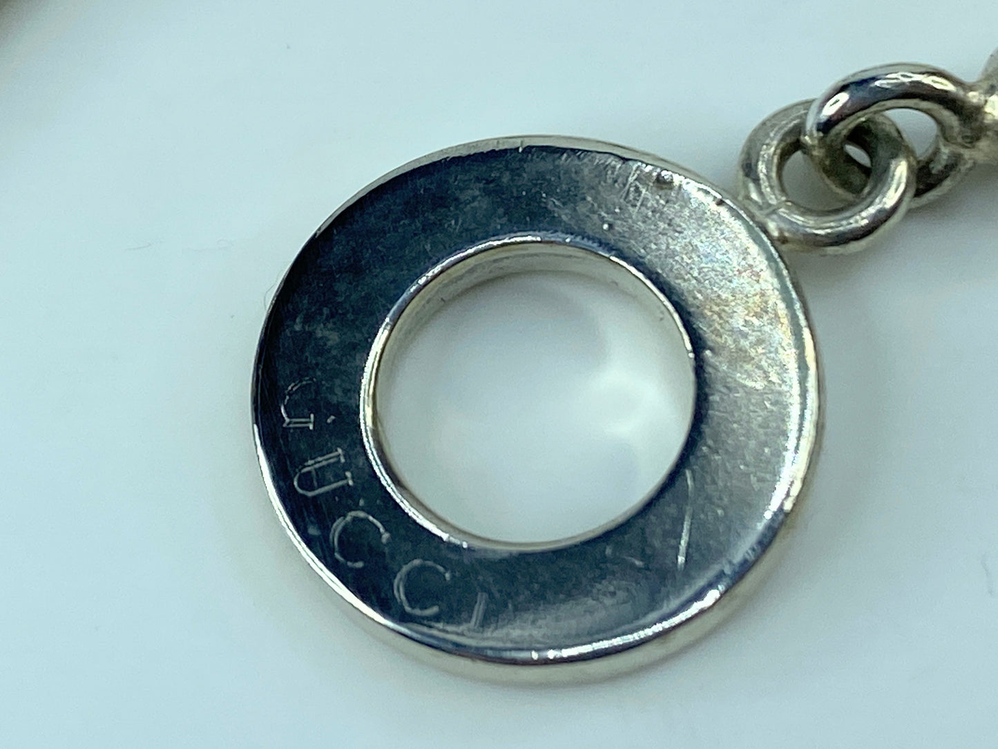 Gucci Sterling Silver Bead Boule Toggle Bracelet 7.5" 15.7 grams JR644