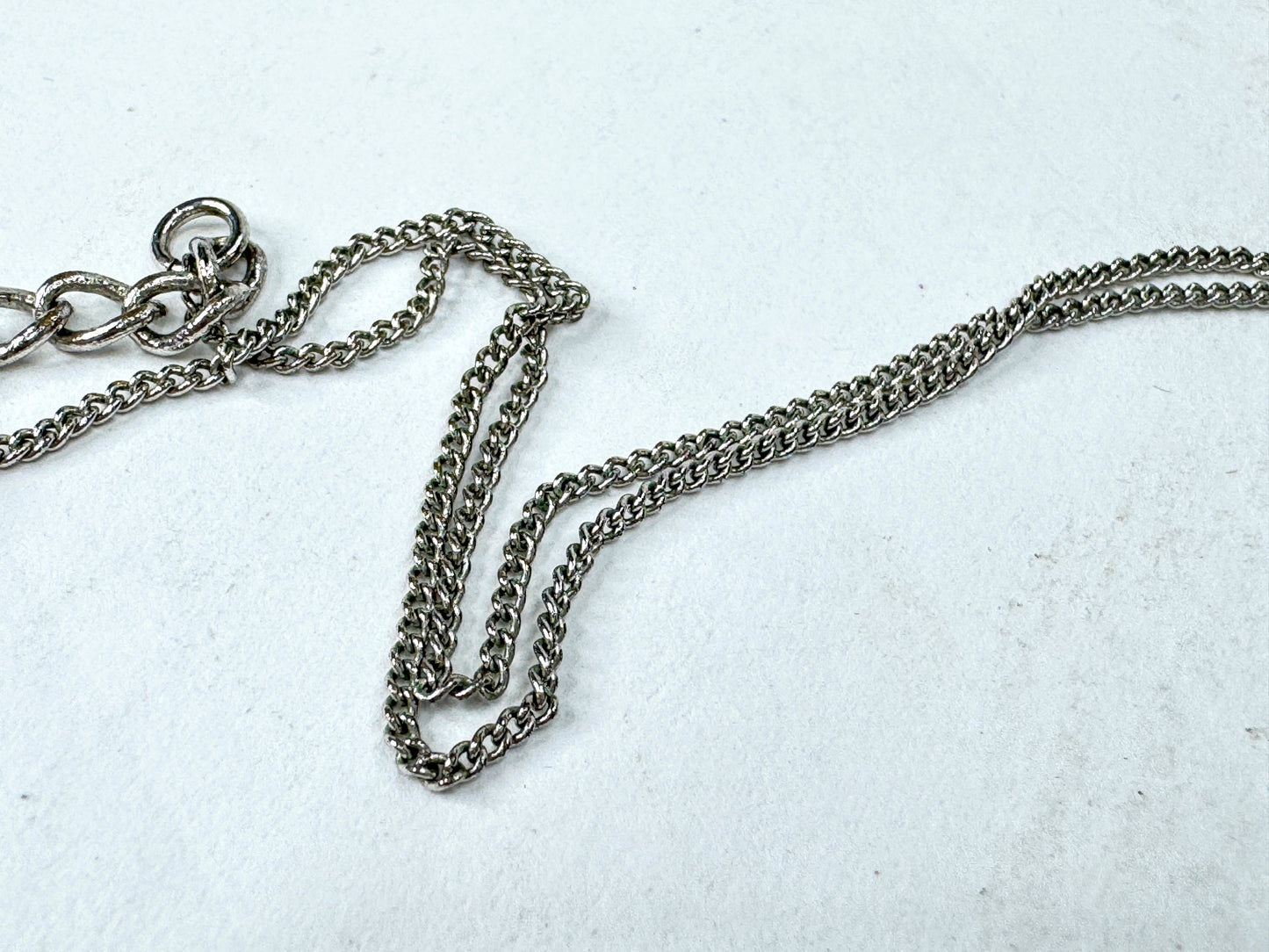 Vintage Christian Dior Cadena Padlock CD Logo Silver Tone Necklace GS855