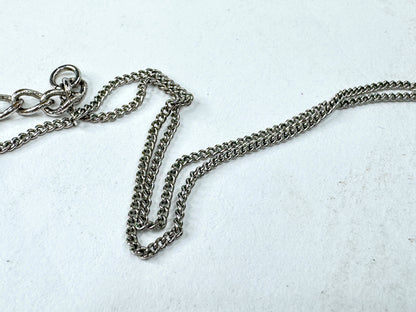 Vintage Christian Dior Cadena Padlock CD Logo Silver Tone Necklace GS855