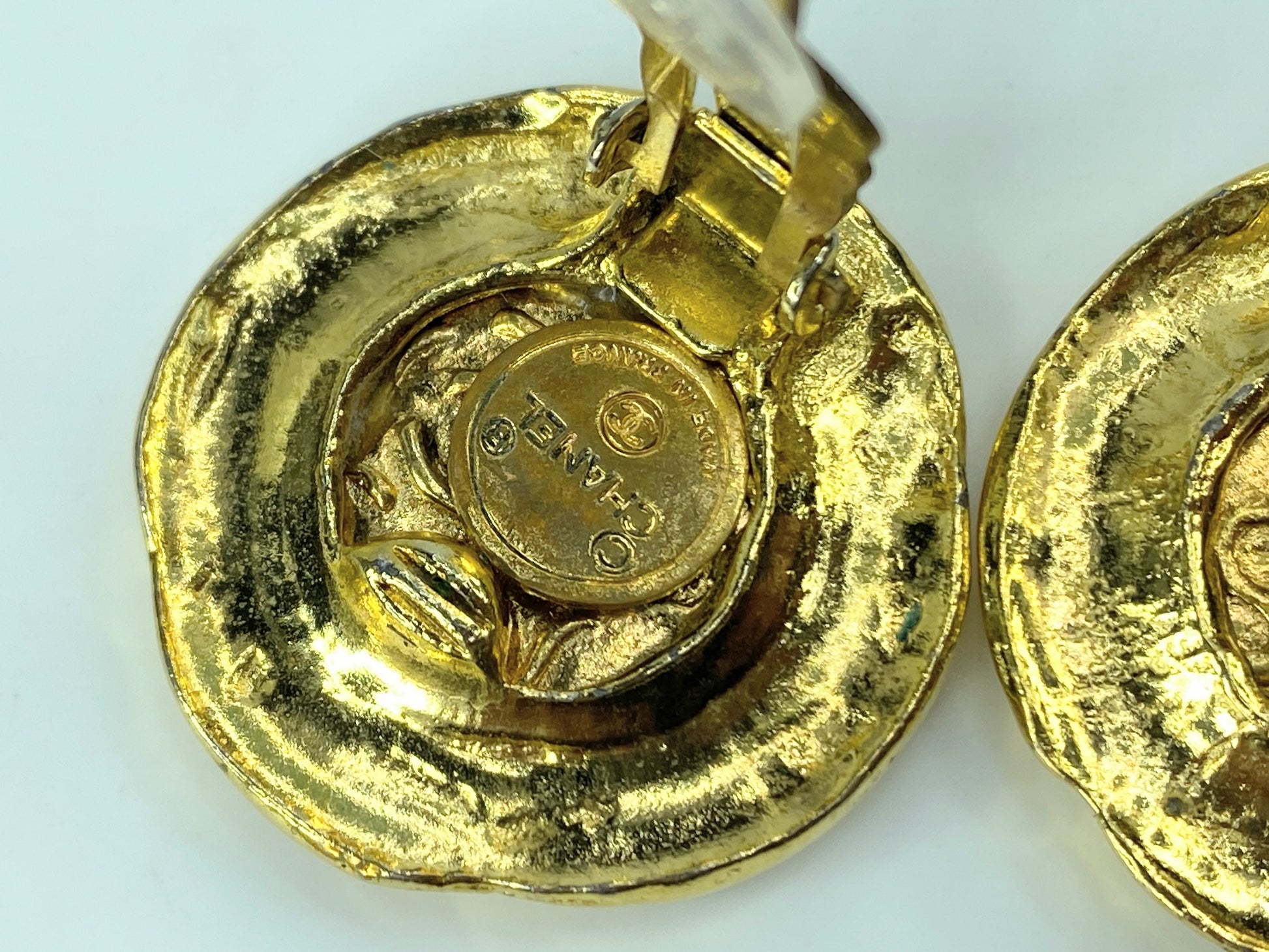Chanel Vintage CC Coco Mark Round Clip-Back Earrings GS474