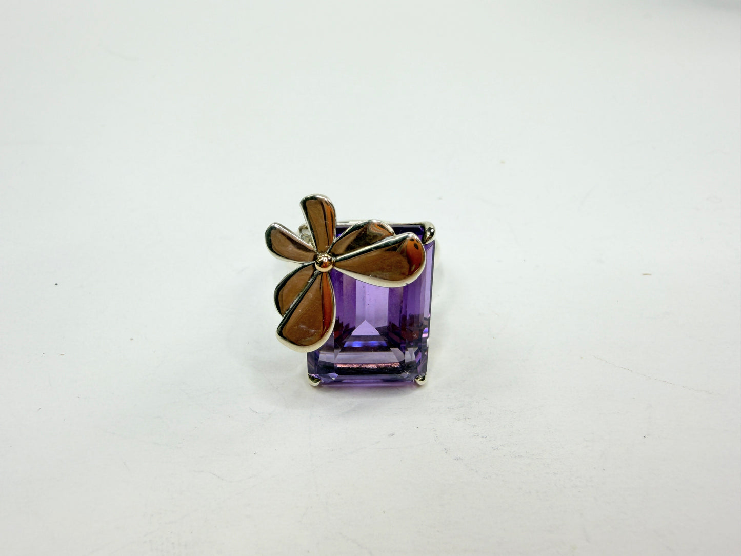 Tiffany & Co. Return To Tiffany® Love Bugs Amethyst Butterfly Ring s6 JR1209