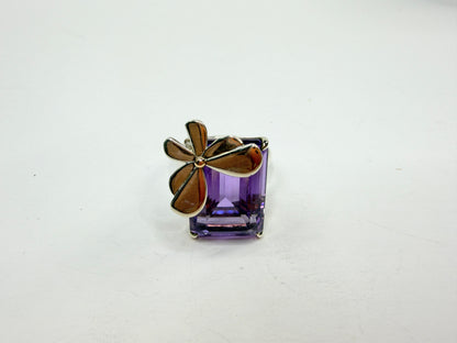 Tiffany & Co. Return To Tiffany® Love Bugs Amethyst Butterfly Ring s6 JR1209
