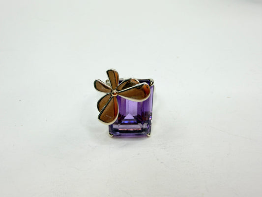 Tiffany & Co. Return To Tiffany® Love Bugs Amethyst Butterfly Ring s6 JR1209