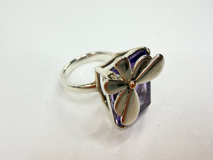 Tiffany & Co. Return To Tiffany® Love Bugs Amethyst Butterfly Ring s6 JR1209