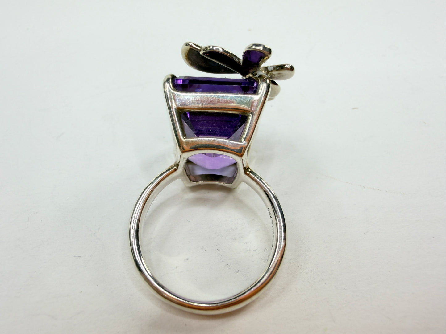 Tiffany & Co. Return To Tiffany® Love Bugs Amethyst Butterfly Ring s6 JR1209