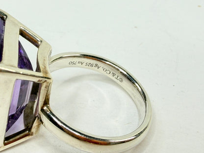 Tiffany & Co. Return To Tiffany® Love Bugs Amethyst Butterfly Ring s6 JR1209
