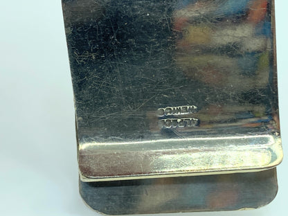 Alpaca Mexico Silver Abalone Shell MOP Carriage Money Clip 2.5" SS73