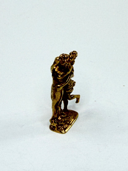 14K Gold Apollo & Daphne Figural Sculpture Pendant Charm 1.5" 15g Rare JR1212