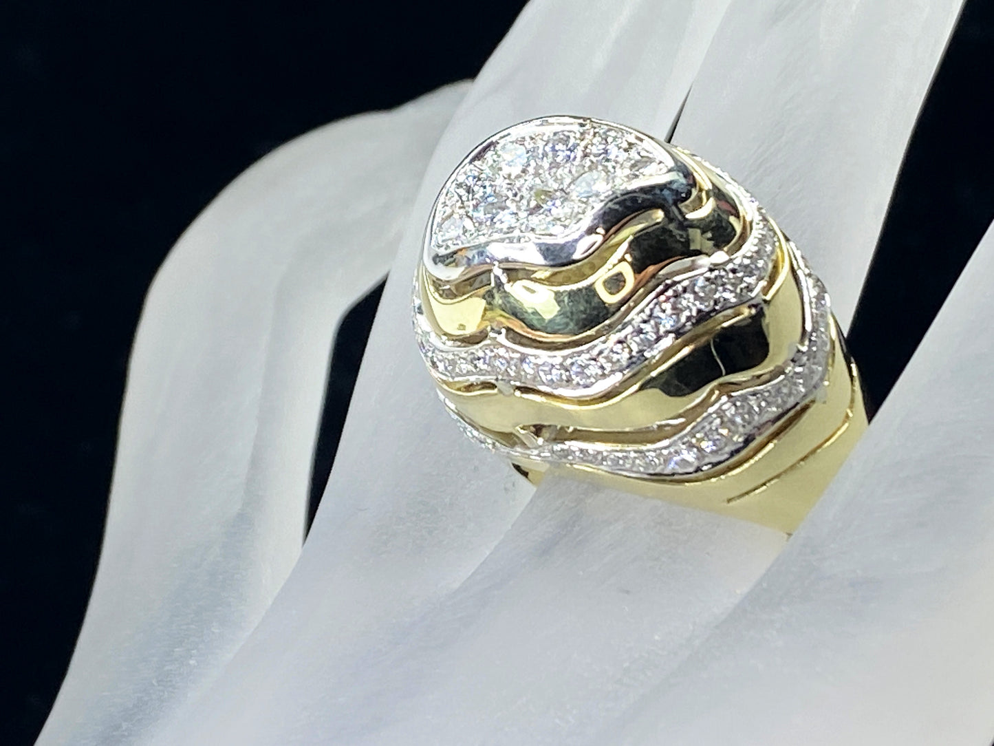 Jose Hess 2.0ct Diamond 14K yellow gold ring JR9877