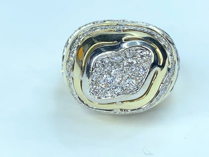 Jose Hess 2.0ct Diamond 14K yellow gold ring JR9877