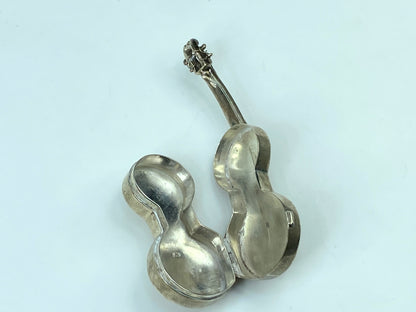 Handcrafted Solid 925 Sterling Silver Violin Locket Pendant 3" SS78