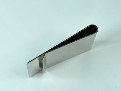 GUCCI Money Clip Diamantissima Logo Bill Clip Men's silver Metal Italy GS292