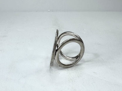 Vintage Bvlgari Sterling Silver Scarf Link authentic with box GS869