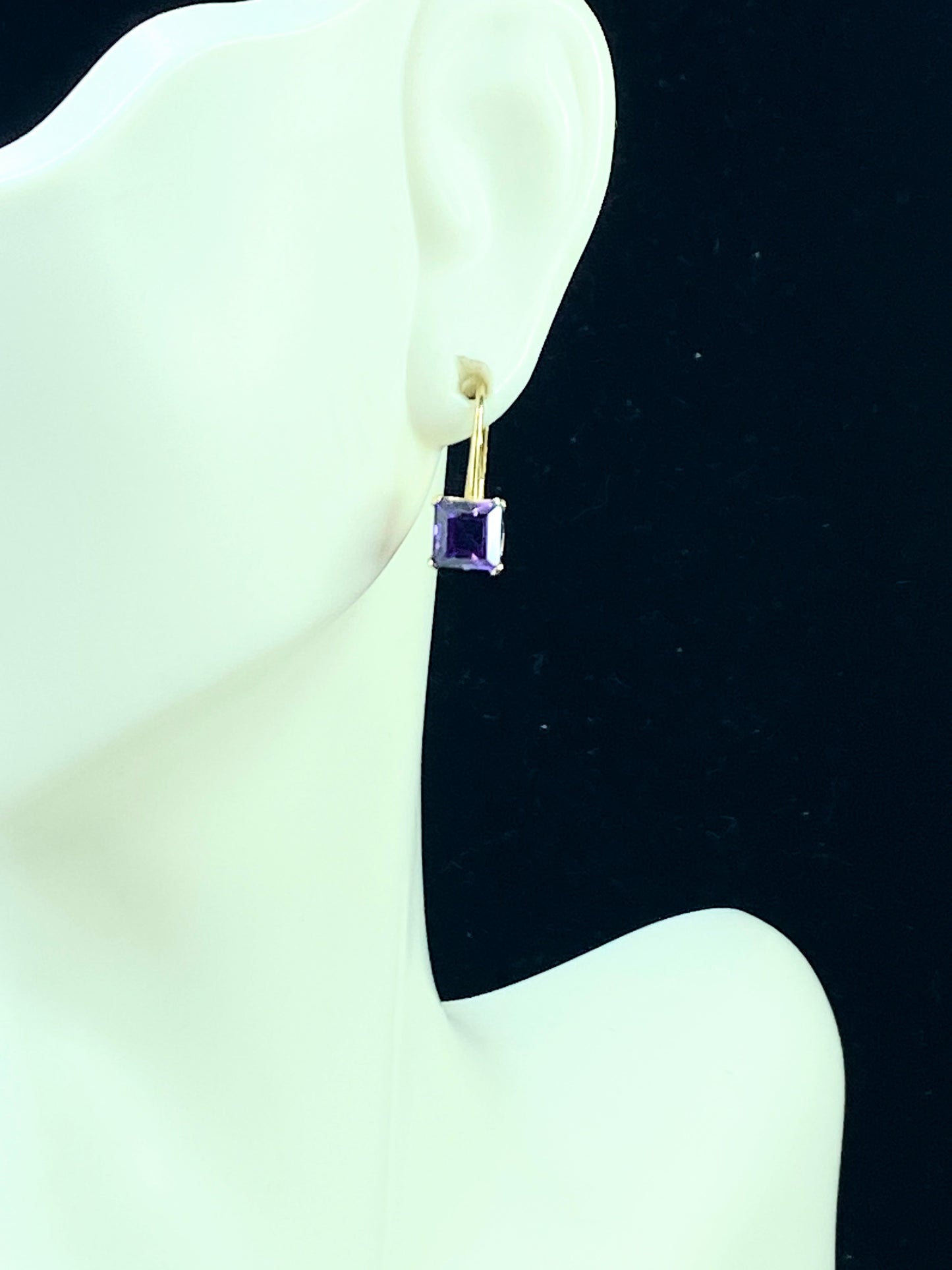 Amethyst Princess Leverback Earrings (1.5 ct. t.w.) in 14k Gold JR8984